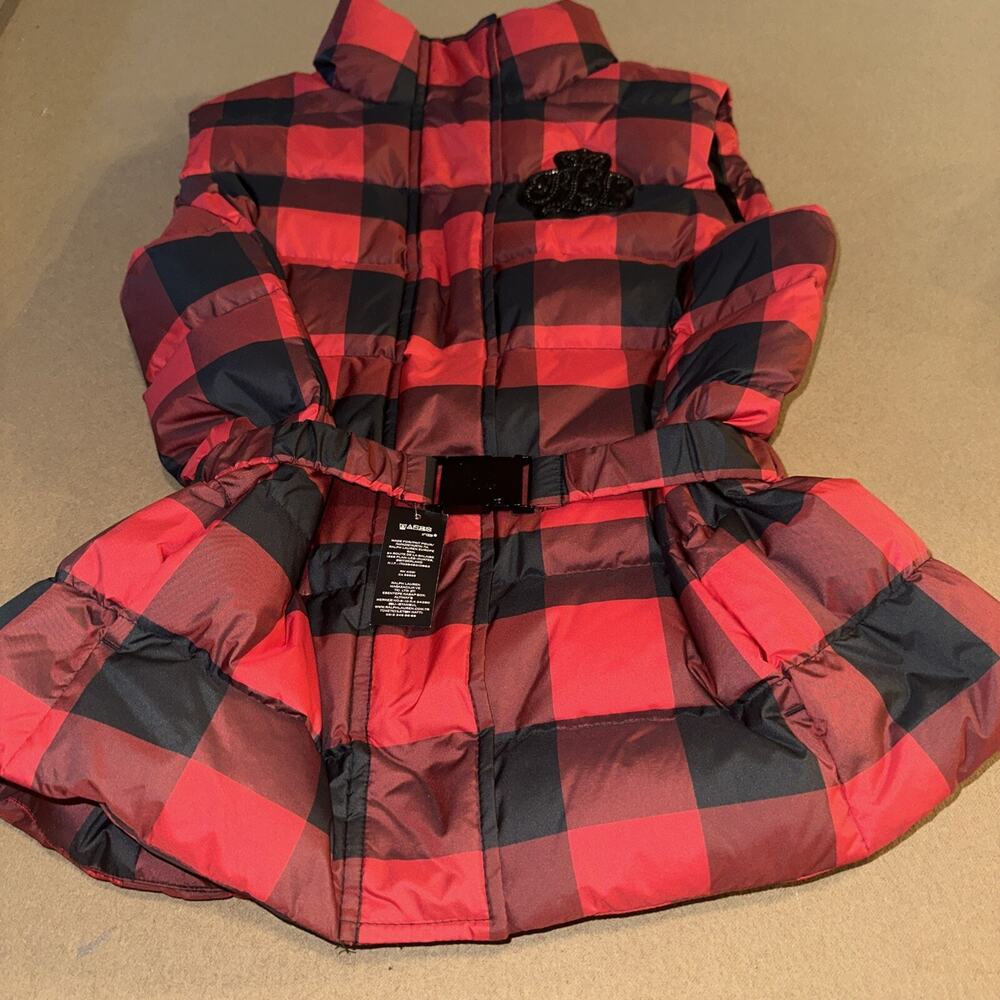 Lauren Ralph Lauren Women's 10 Buffalo Check Quilted Down Vest Embellished Logo - Picture 9 of 13